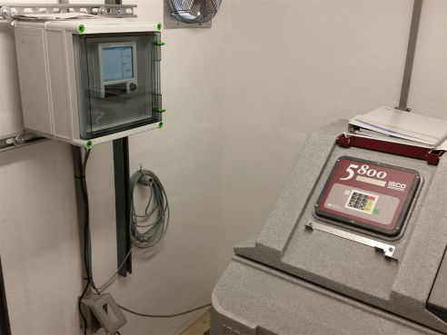 Sioux Center, IA - Trapezoidal Flume, Endress Hauser Flow Meter, Teledyne ISCO 5800 Sampler