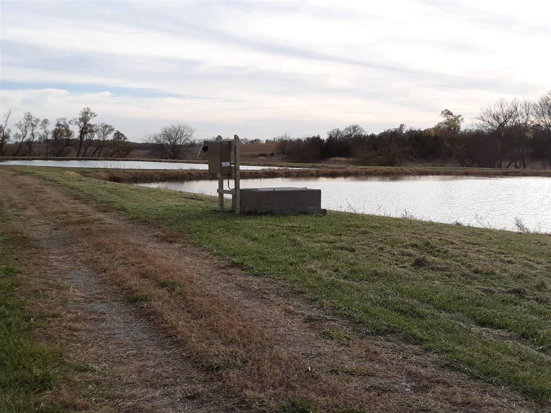 Panama, NE - Teledyne ISCO Signature Ultrasonic, stainless steel enclosure, solar panel, and deep cycle battery