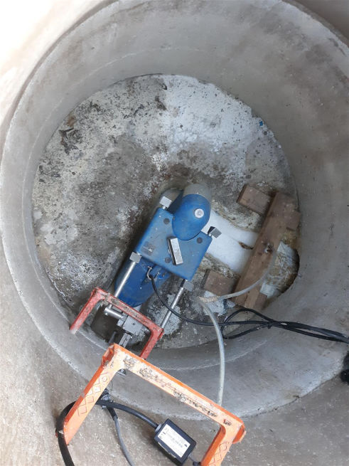 GWS Farms - Installed Teledyne ISCO Signature Area Velocity Laser Flowmeter