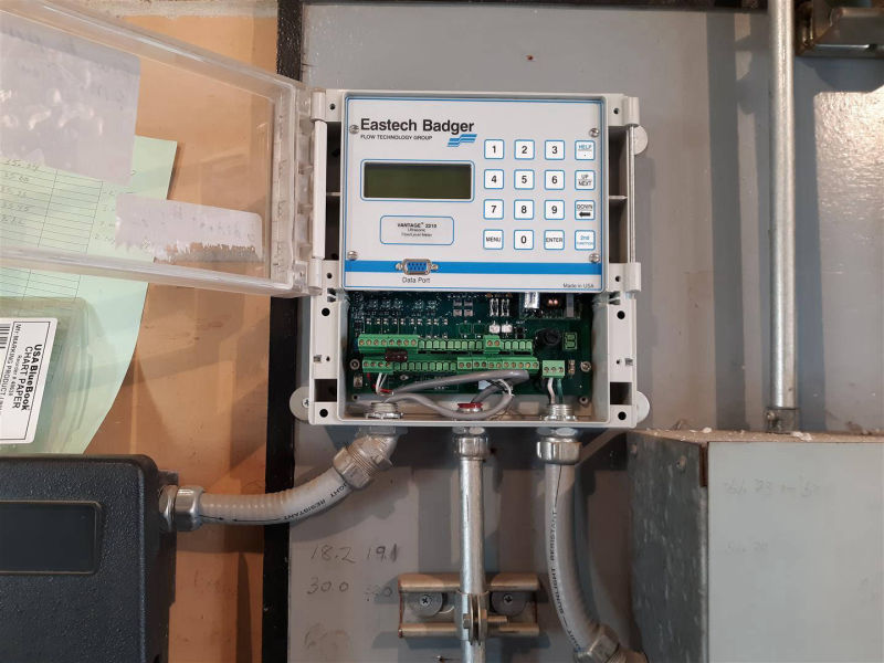 Ponca NE - replaced an old flowmeter with Siemens Hydroranger 200 ultrasonic flowmeter.