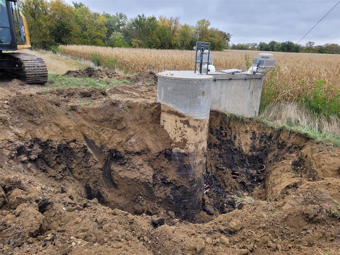 Lyons, NE - VPC Fiberglass metering manholes