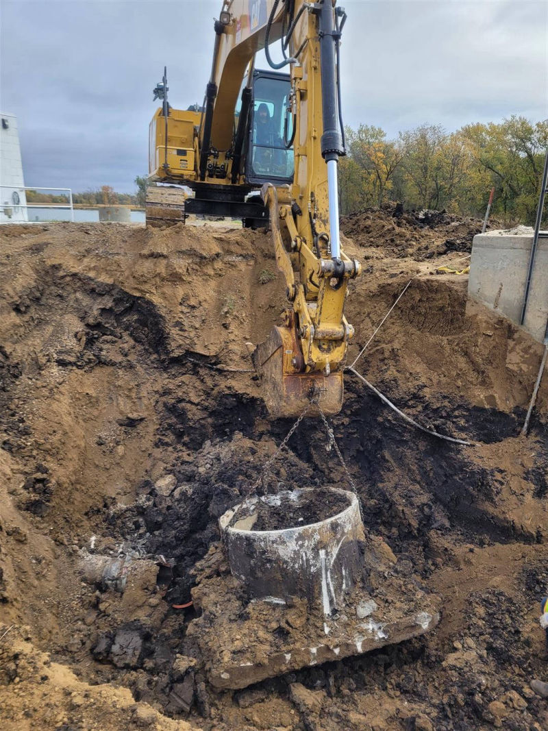 Lyons, NE - VPC Fiberglass metering manholes