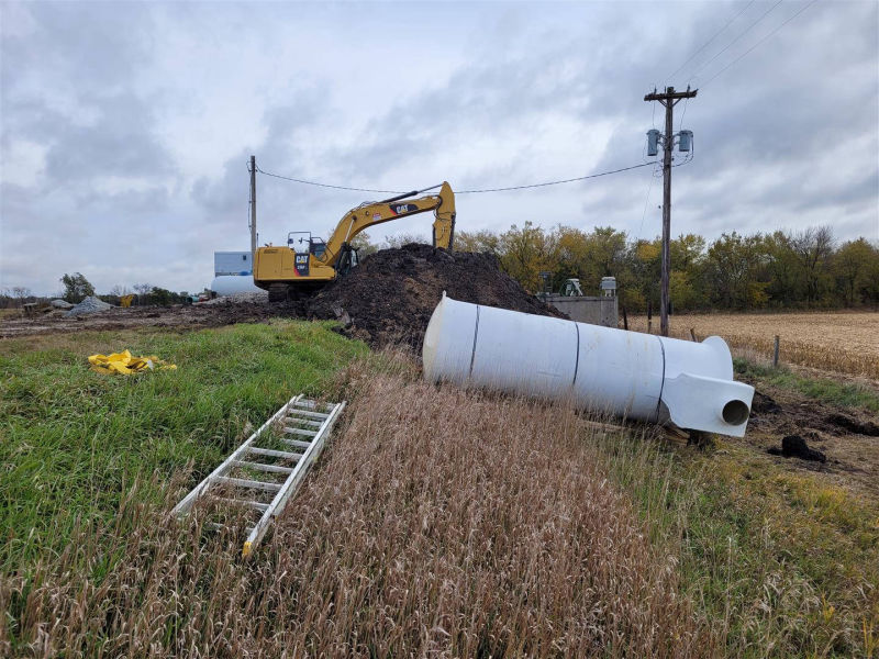 Lyons, NE - VPC Fiberglass metering manholes