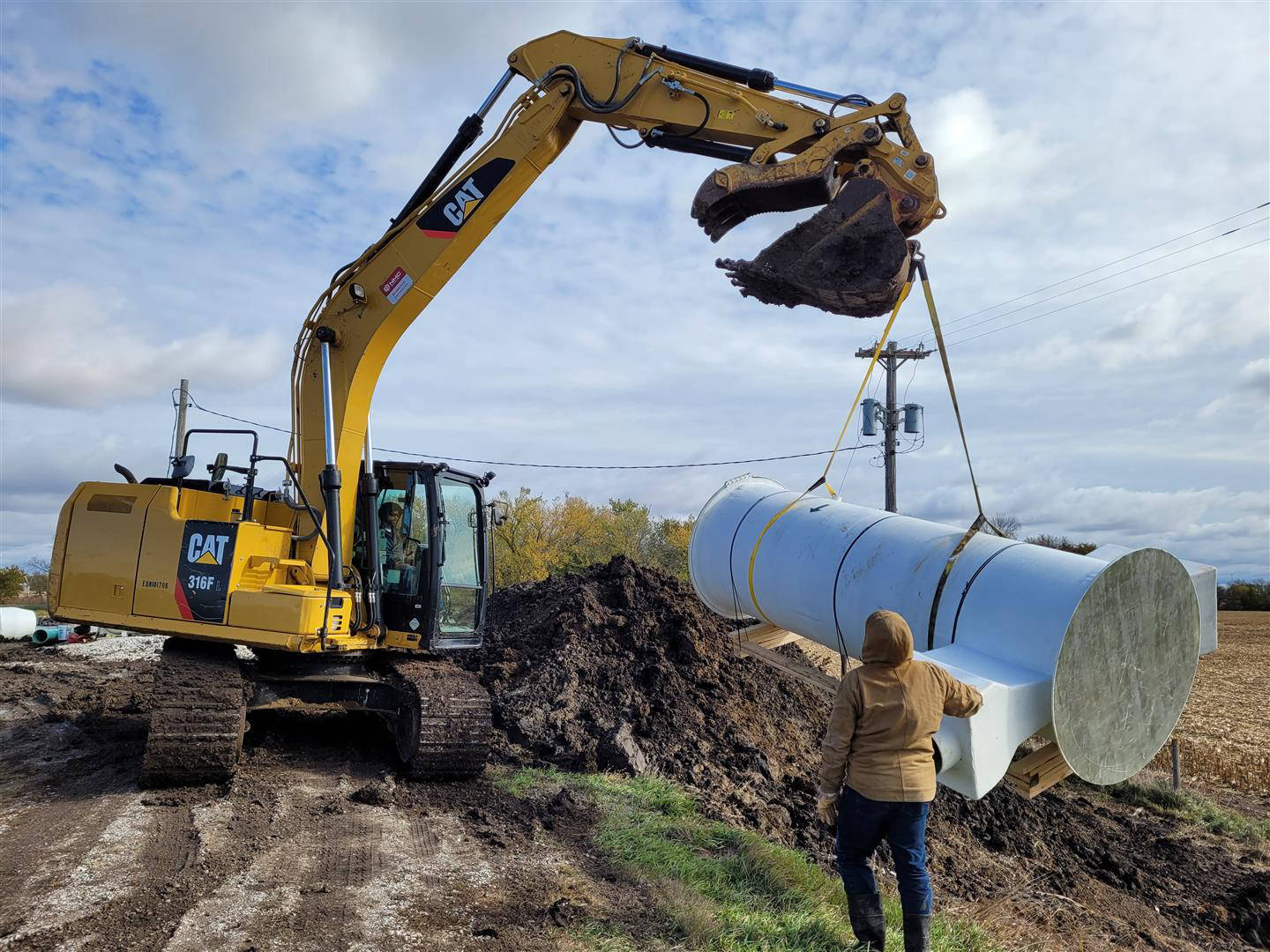 Lyons, NE - VPC Fiberglass metering manholes