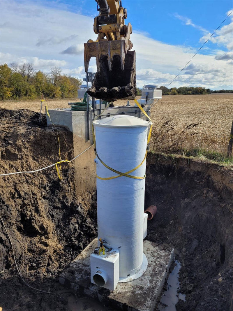 Lyons, NE - VPC Fiberglass metering manholes