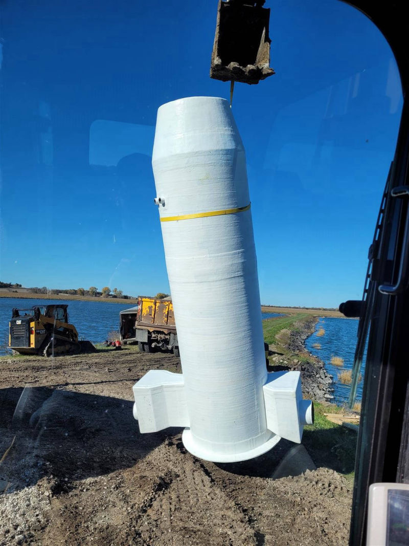 Lyons, NE - VPC Fiberglass metering manholes