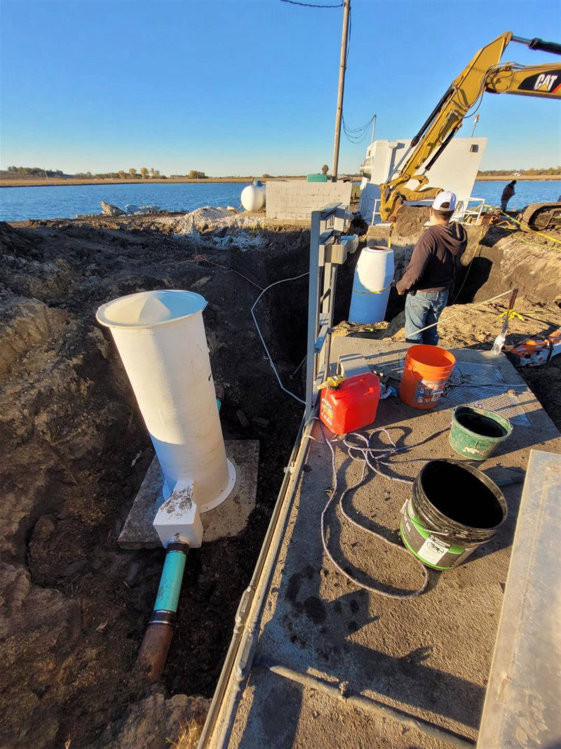 Lyons, NE - VPC Fiberglass metering manholes