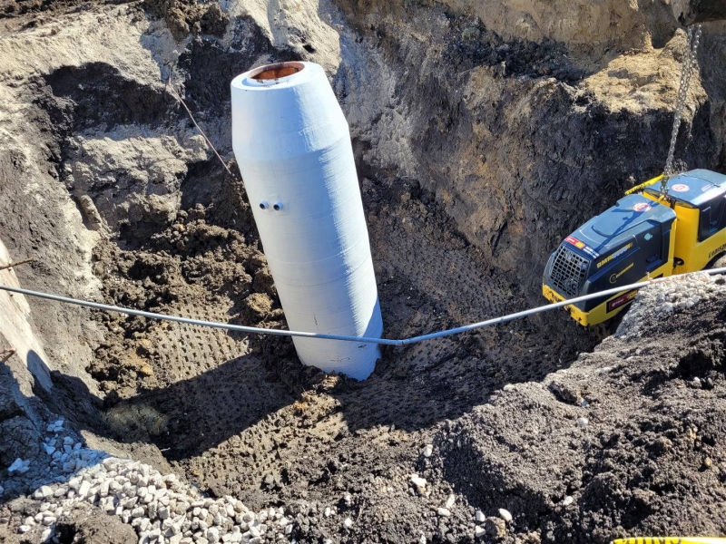 Lyons, NE - VPC Fiberglass metering manholes