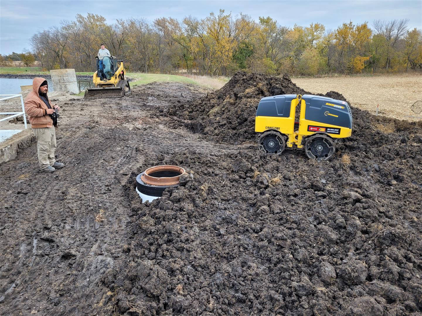 Lyons, NE - VPC Fiberglass metering manholes