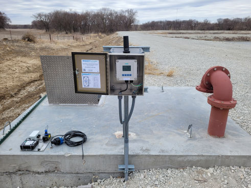 Lewis, IA - Replaced old meter with Siemens LUT440 Ultrasonic Flow Meter