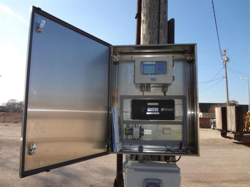 Waterloo, IA - CN RR Flow Meter And Stainless Steel Enclosure