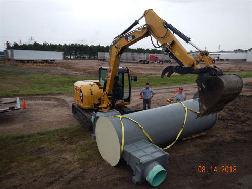 Gibbon, NE - Fiberglass metering manhole, Teledyne ISCO Signature Ultrasonic, Teledyne ISCO 5800 Refrigerated Sampler