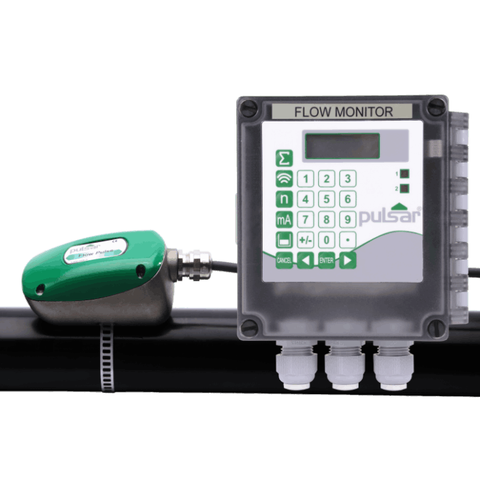 Pulsar Flow Monitor for Pipe Flow Measurement