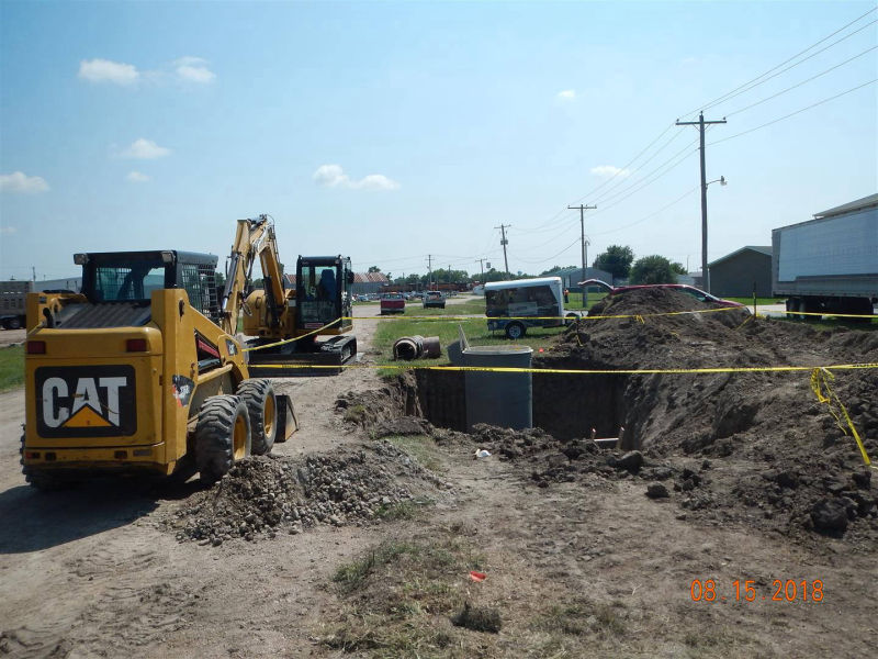 Gibbon, NE - Fiberglass metering manhole, Teledyne ISCO Signature Ultrasonic, Teledyne ISCO 5800 Refrigerated Sampler