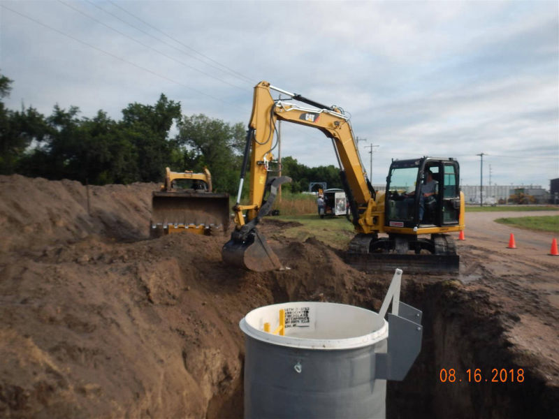 Gibbon, NE - Fiberglass metering manhole, Teledyne ISCO Signature Ultrasonic, Teledyne ISCO 5800 Refrigerated Sampler