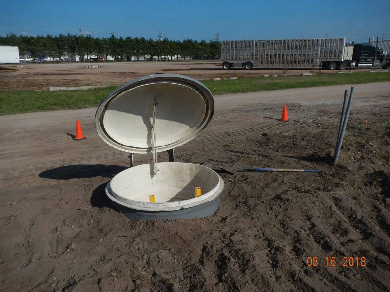 Gibbon, NE - Fiberglass metering manhole, Teledyne ISCO Signature Ultrasonic, Teledyne ISCO 5800 Refrigerated Sampler